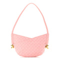 Nappa Intrecciato Baby Solstice Shoulder Bag Rose Powder