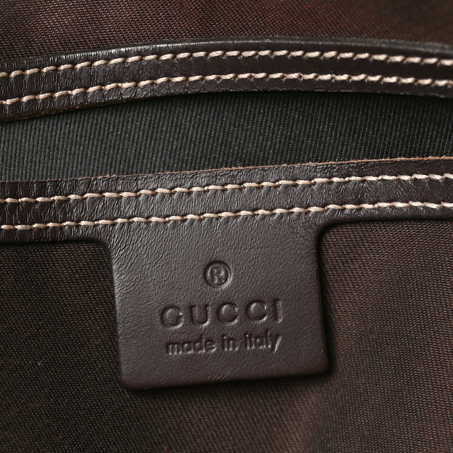 GG Plus Monogram Joy Vertical Tote Dark Brown
