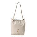 Lambskin Matelasse Monogram Medium Jamie 4.3 Pochon Crema Soft