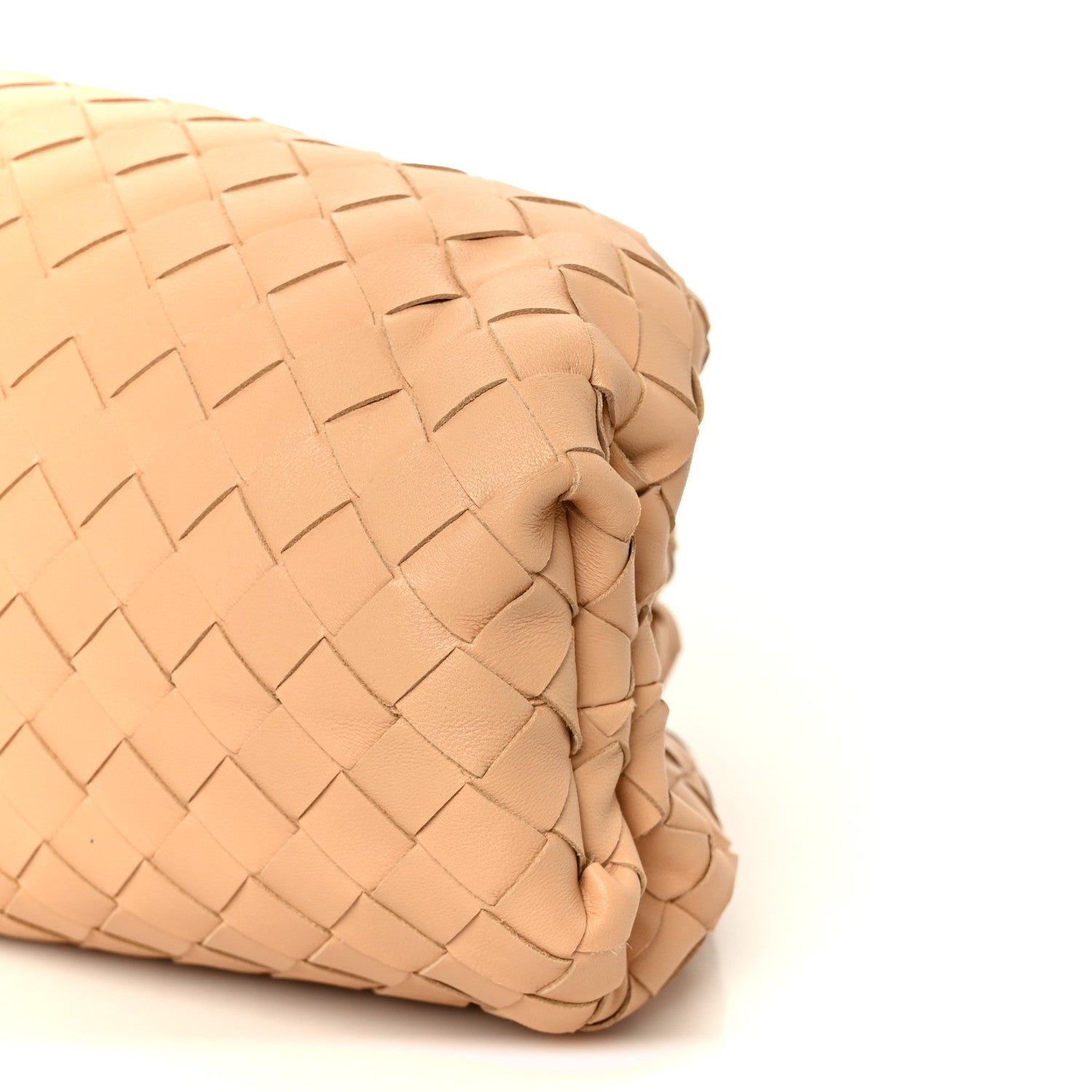 Nappa Maxi Intrecciato The Pouch Oversized Clutch Almond