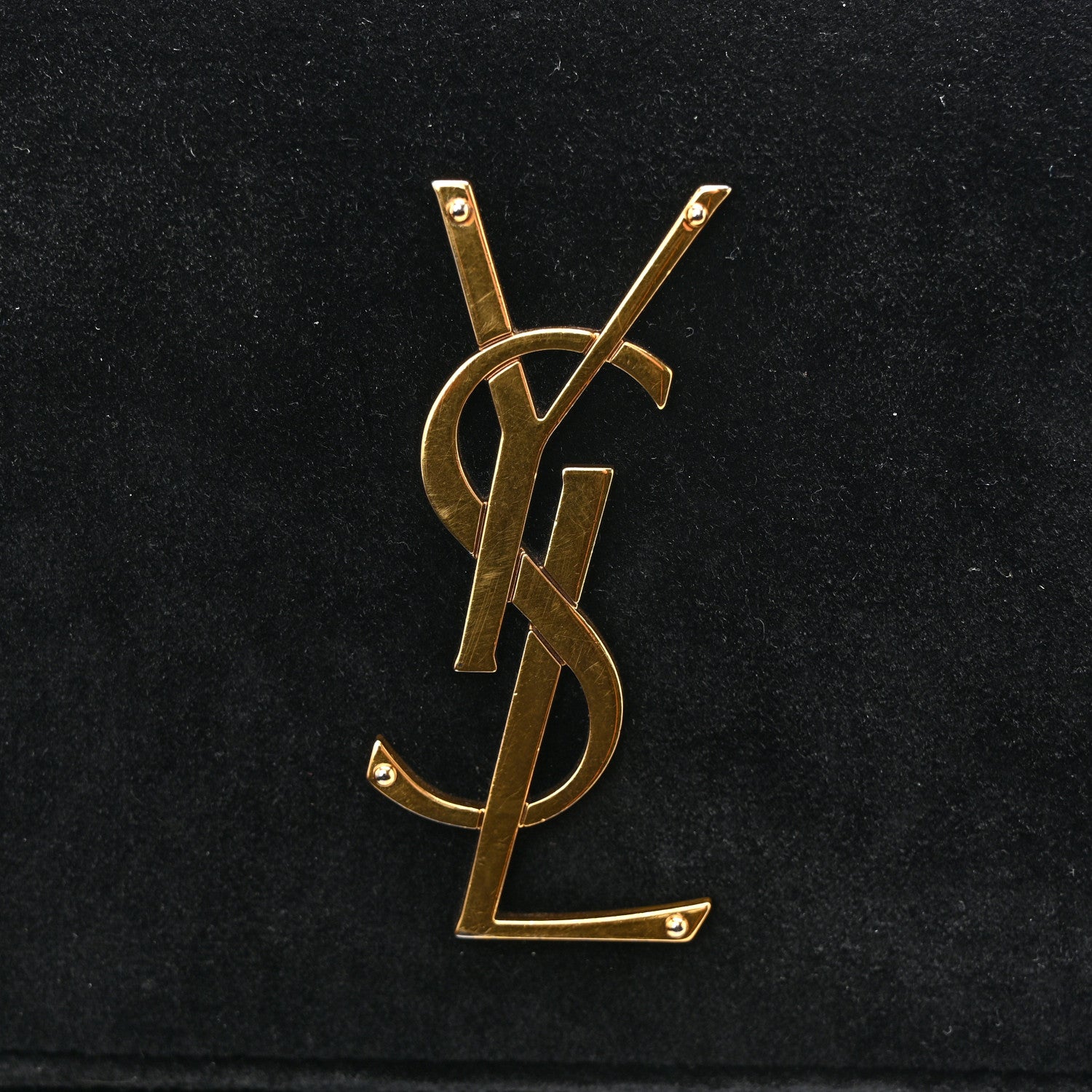 Velvet Small Monogram Sunset Black