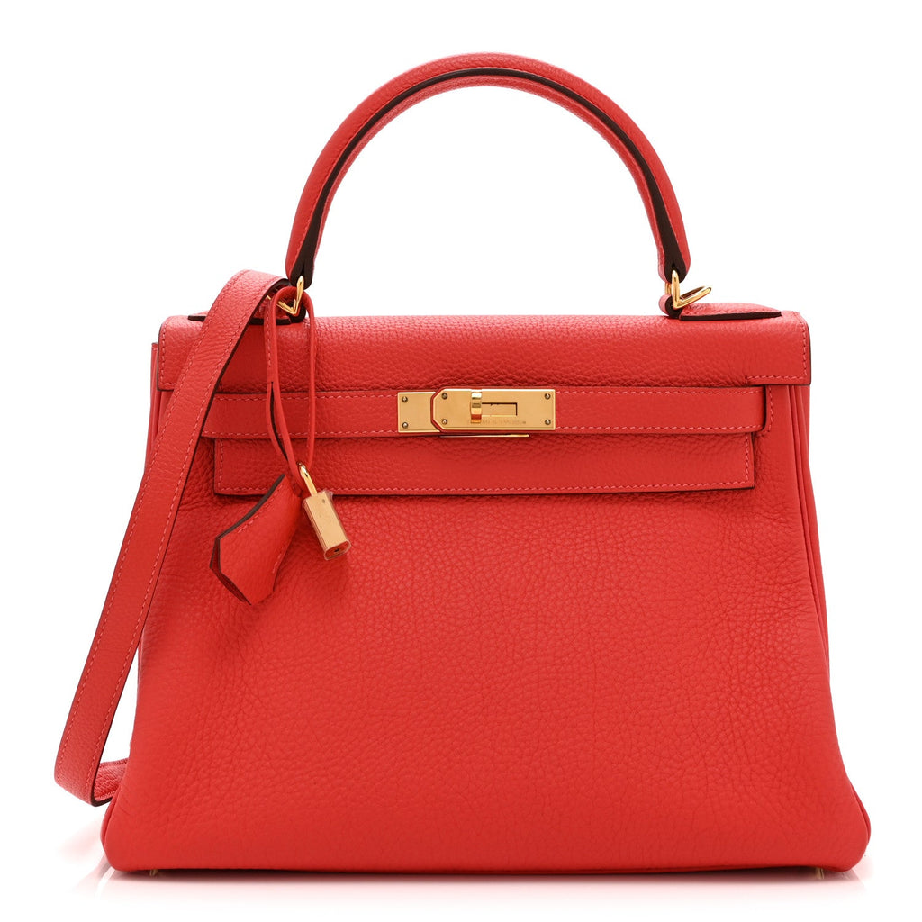 Togo Kelly Retourne 28 Rouge Pivoine