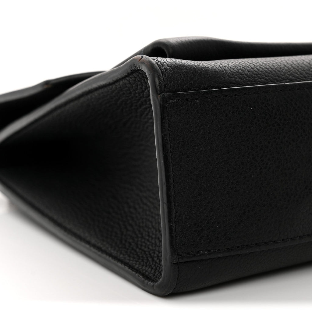 Soft Calfskin My Lockme Chain Bag BB Black