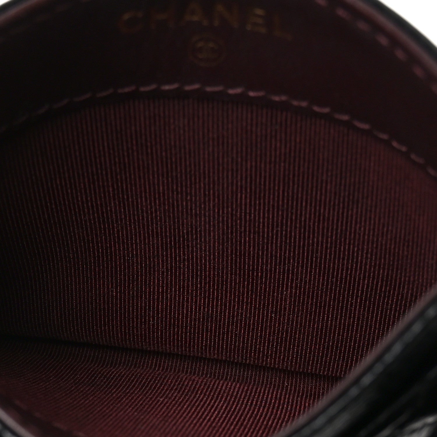 Caviar Quilted Card Holder Black