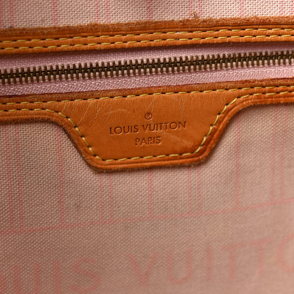 Damier Azur Neo Neverfull MM Rose Ballerine