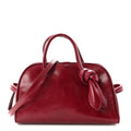 Shiny Calfskin Small Turismo Bag Burgundy