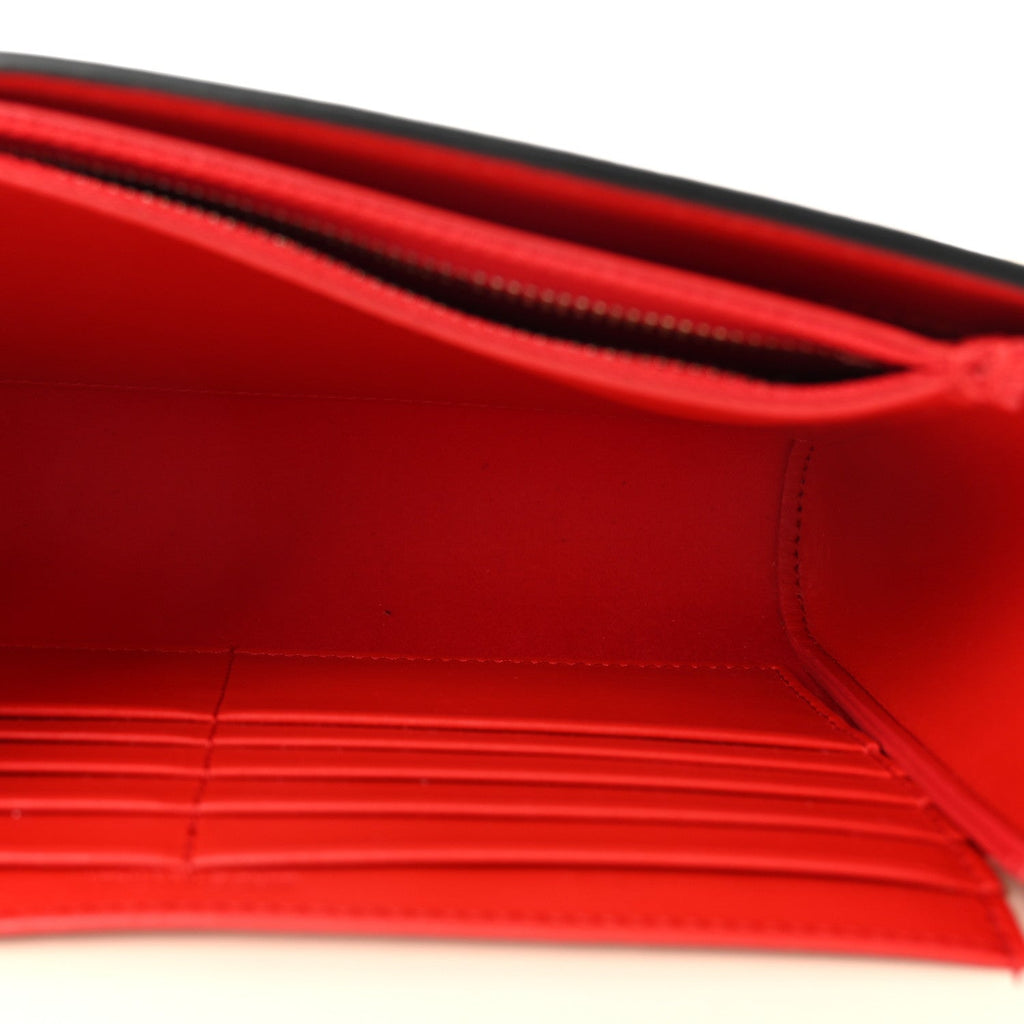 Calfskin Spikes Loubinthesky Paloma Clutch Leche