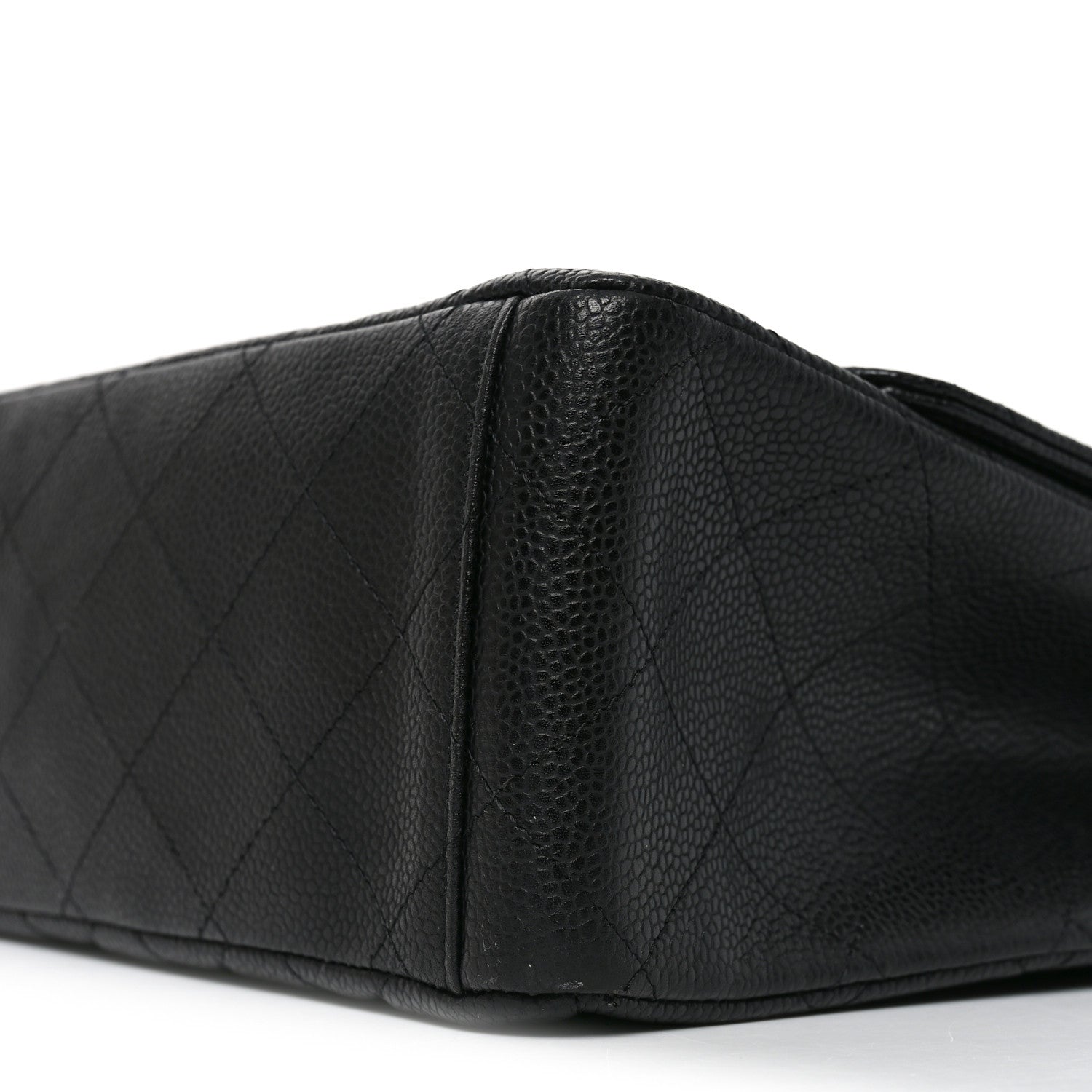 Caviar Quilted Maxi Single Flap Black