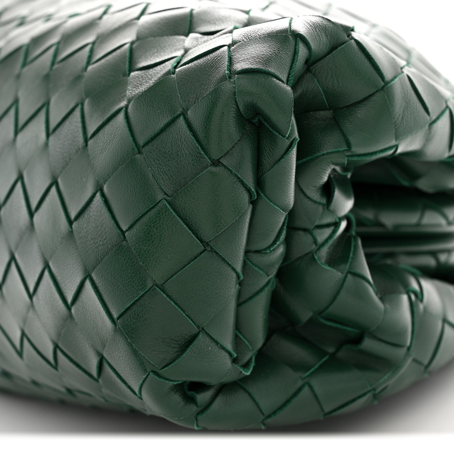 Nappa Maxi Intrecciato The Pouch Oversized Clutch Raintree