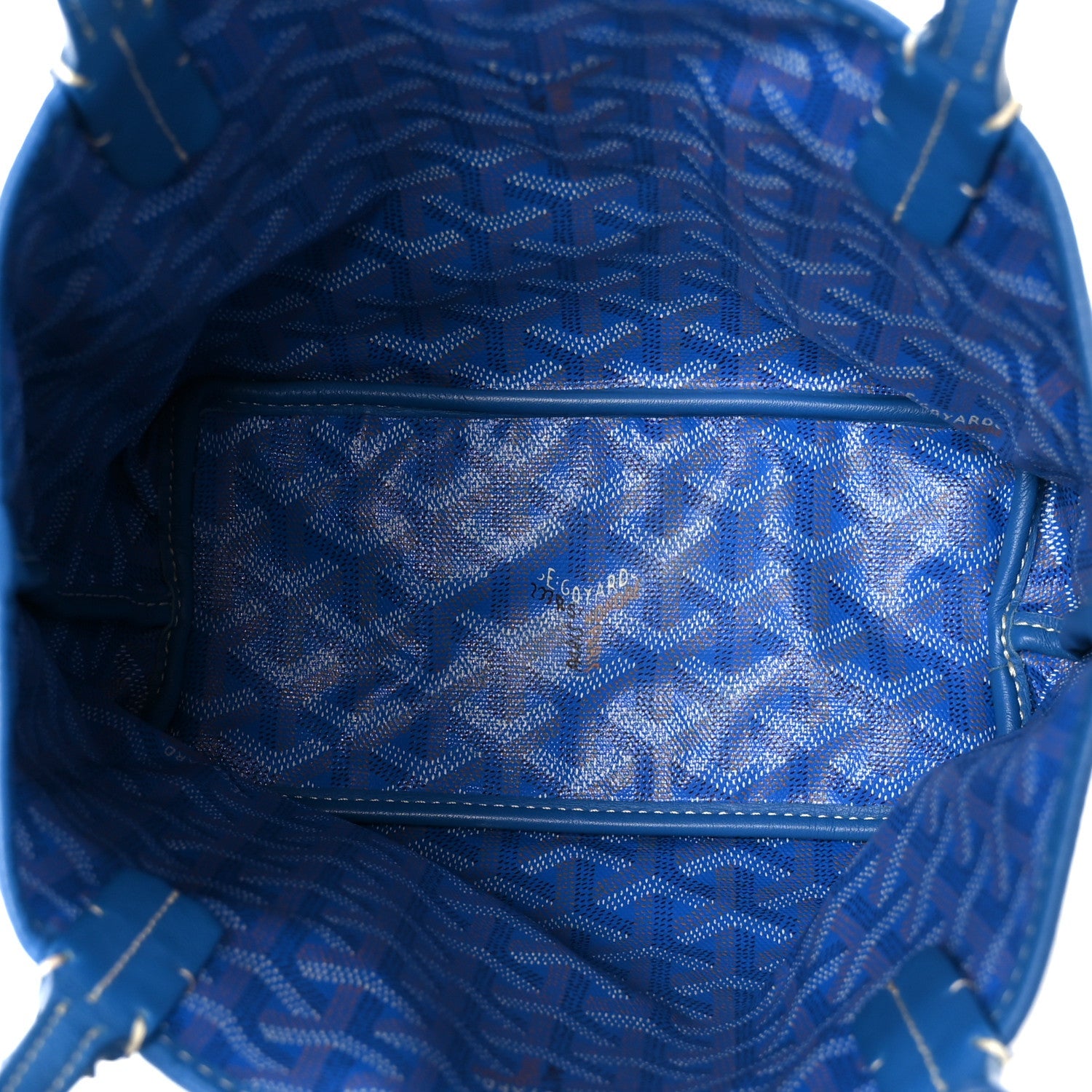Goyardine Reversible Mini Anjou Sky Blue