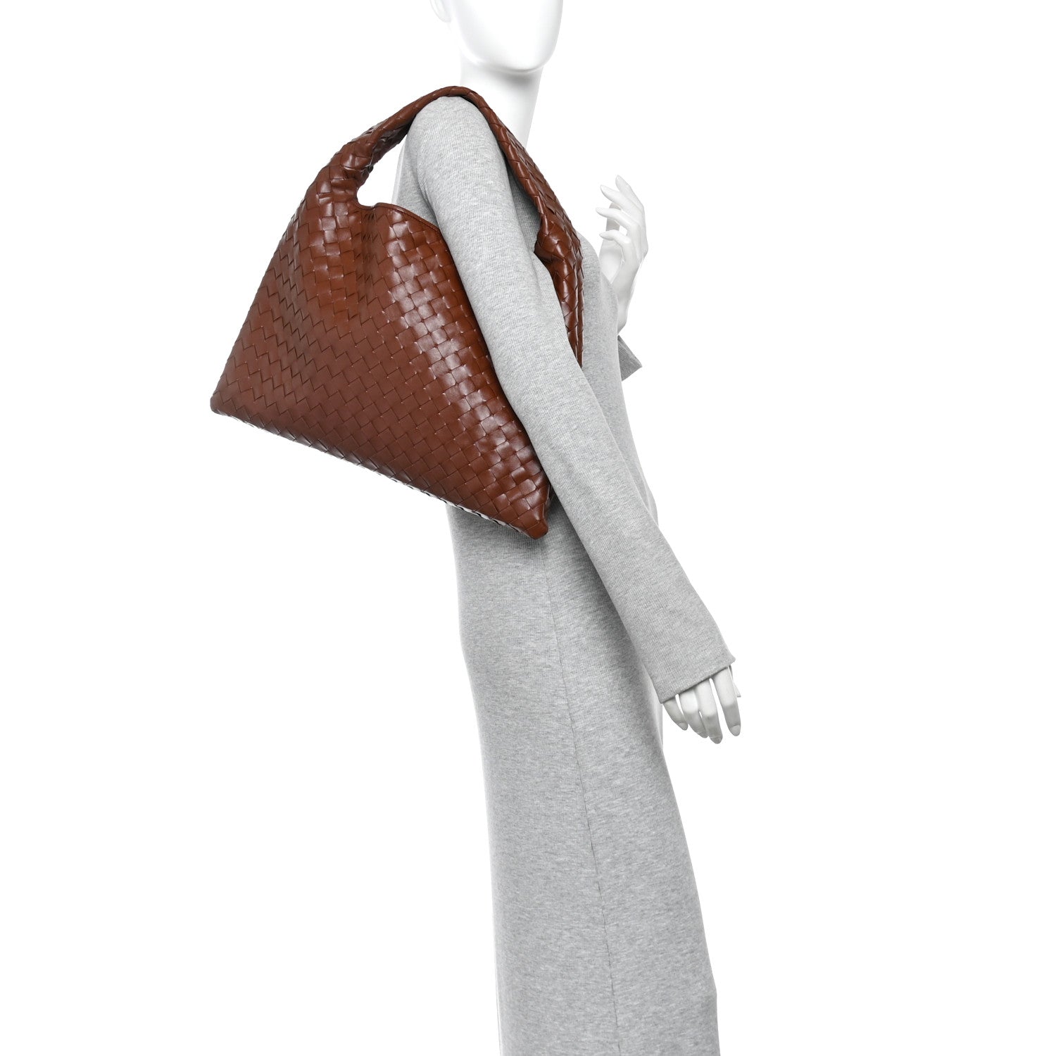 Calfskin Intrecciato Small Hop Sapele