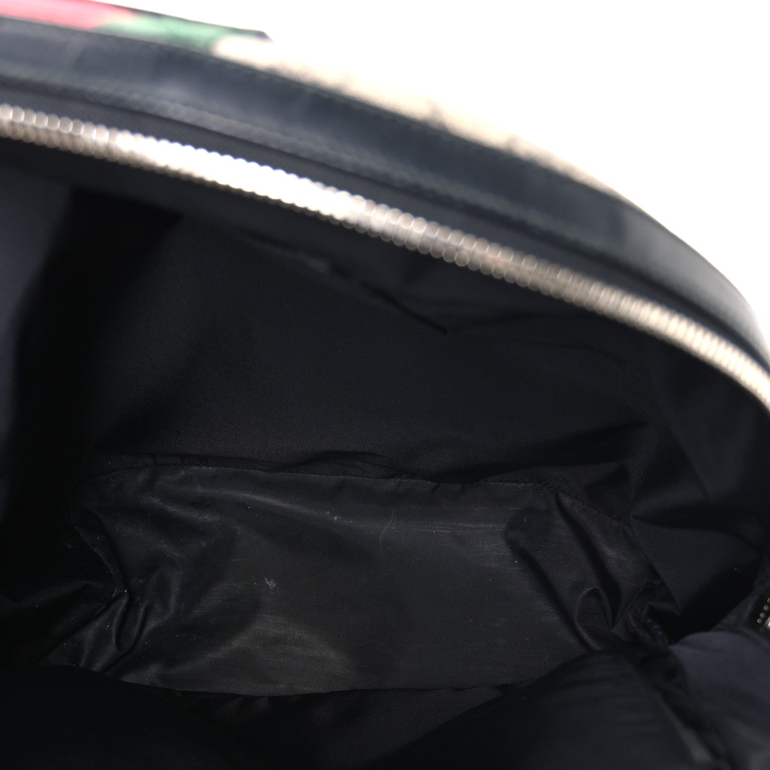 GG Supreme Monogram Web Dome Backpack Black
