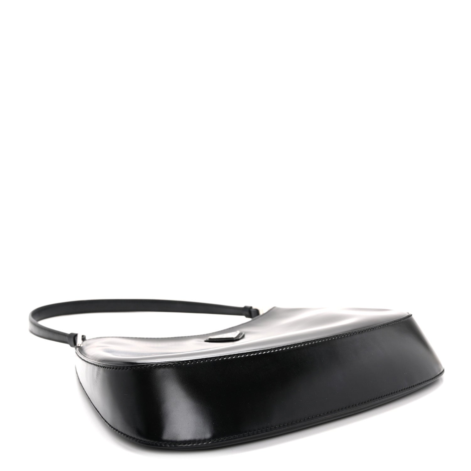 Spazzolato Cleo Shoulder Bag Black