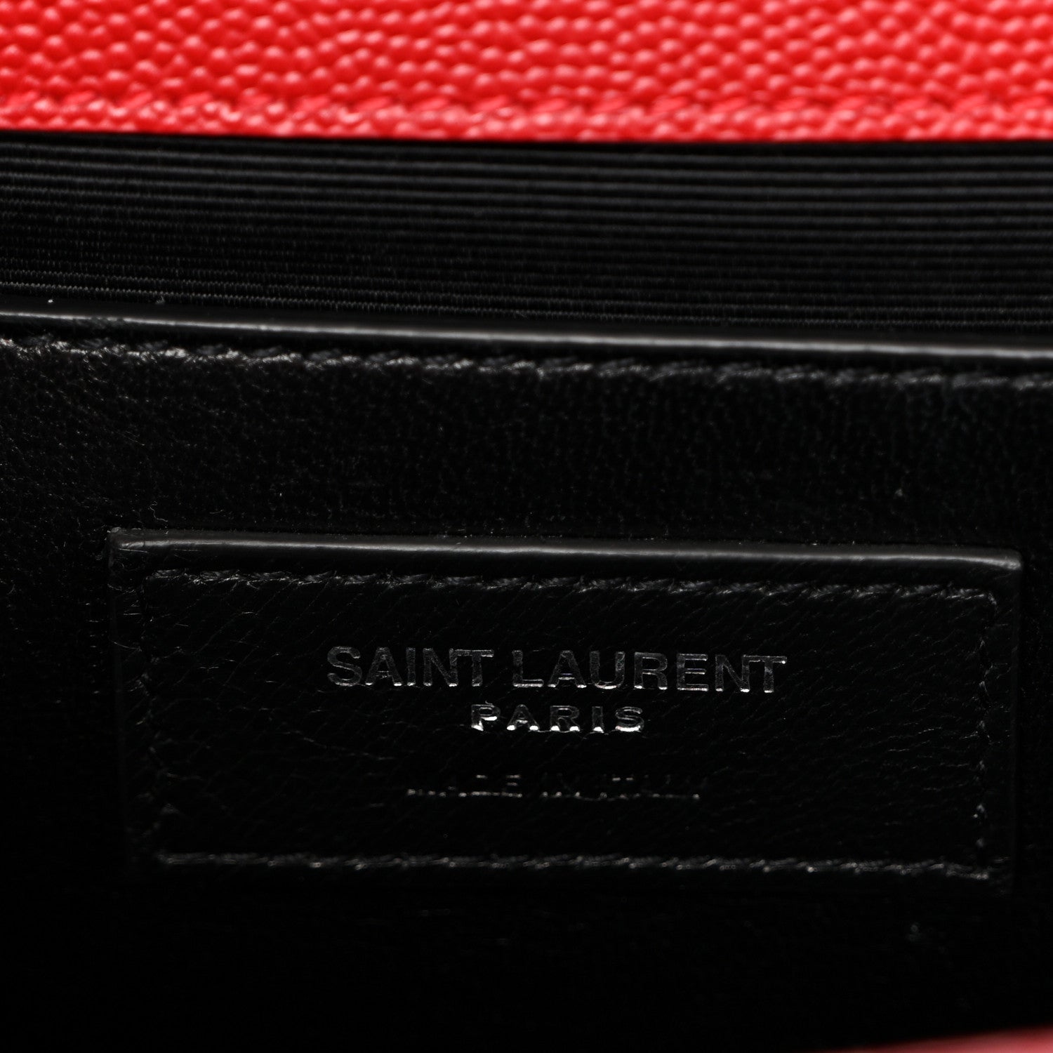 Grain De Poudre Textured Mixed Matelasse Triquilt Medium Monogram Satchel New Red