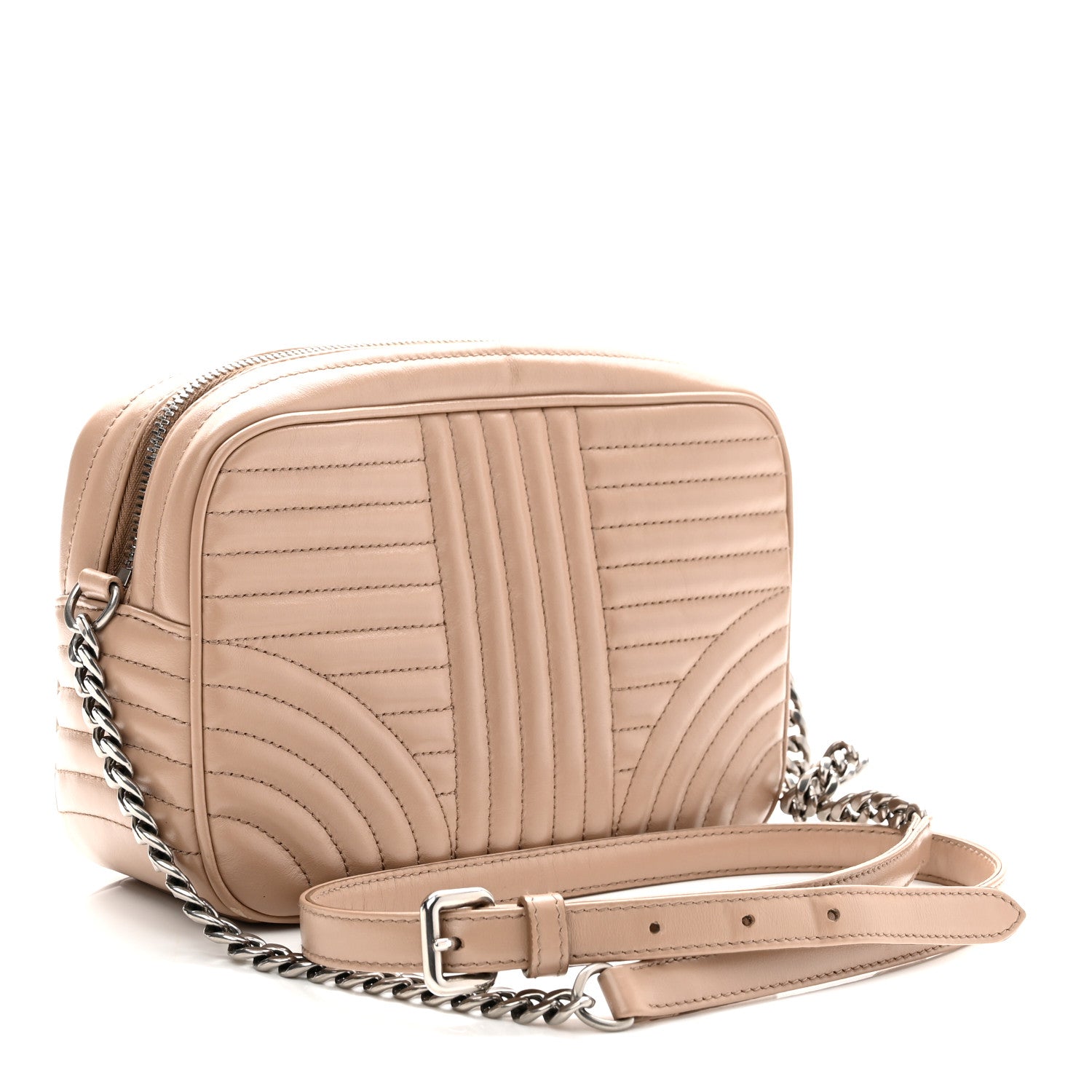 Soft Calfskin Diagramme Camera Bag Cipria