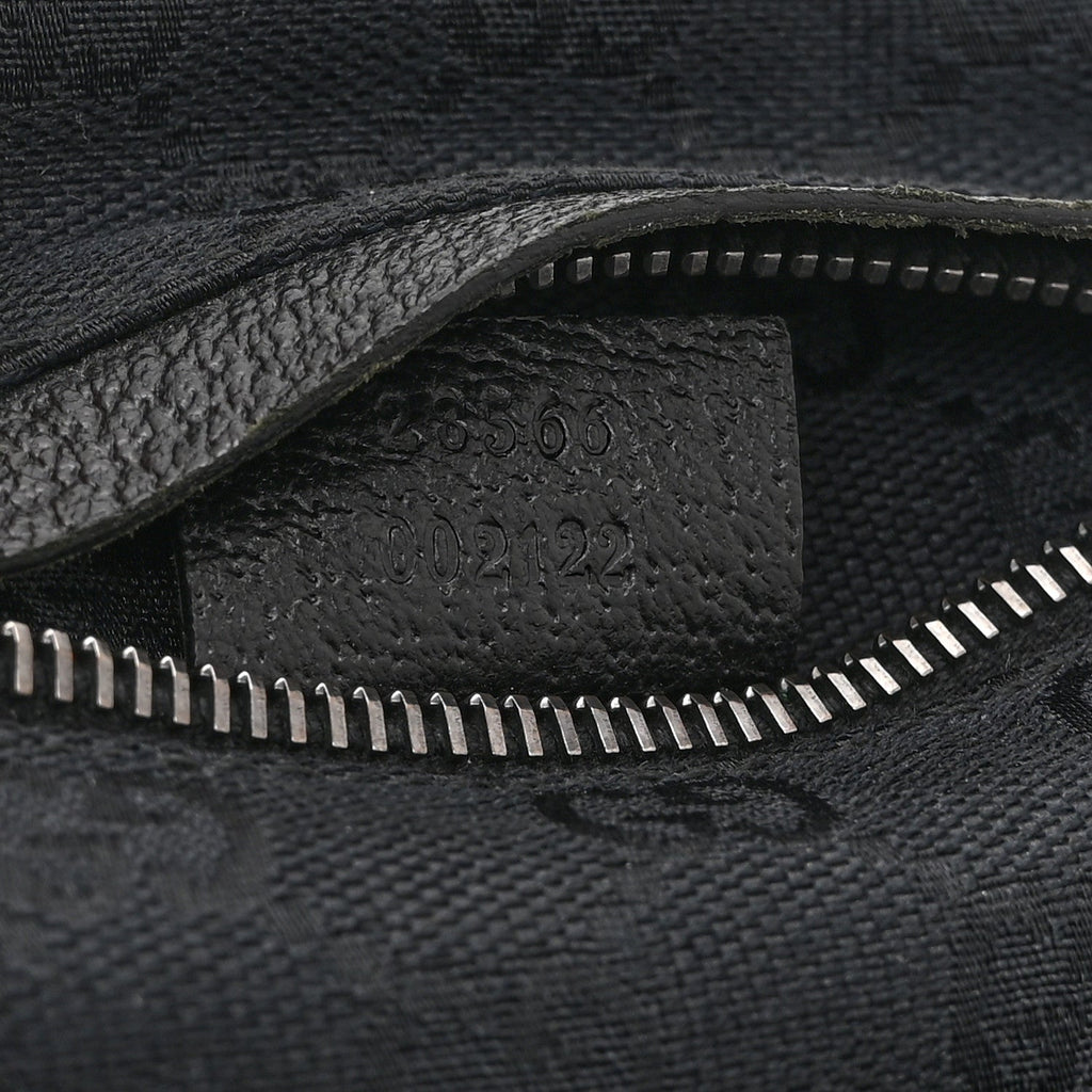 GG Monogram Double Pocket Belt Bag Black