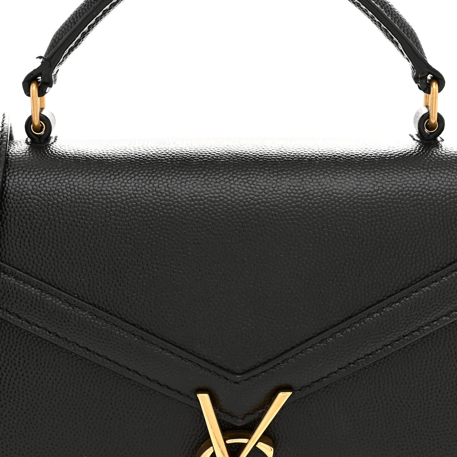 Grain de Poudre Mini Classic Monogram Cassandra Top Handle Black