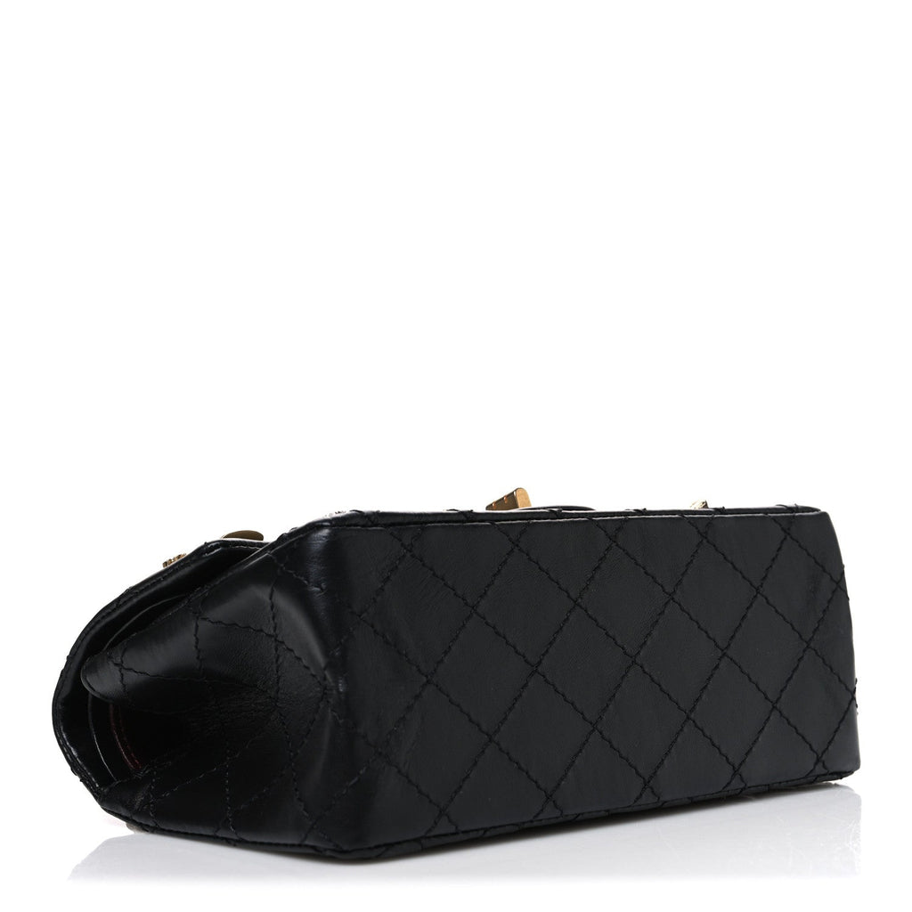 Aged Calfskin Lucky Charms 2.55 Reissue 224 Flap Black
