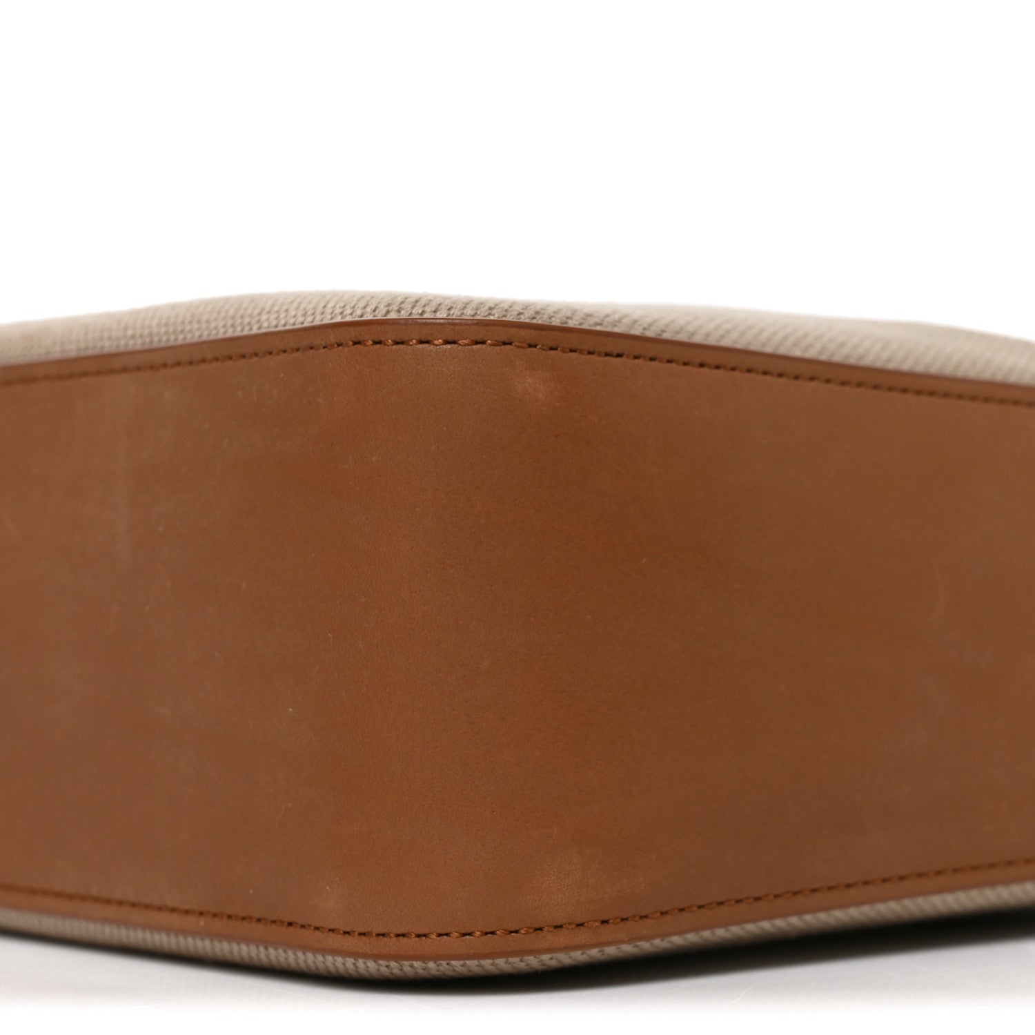 Canvas Calfskin Small Bucket Bag Desert Dust Brick