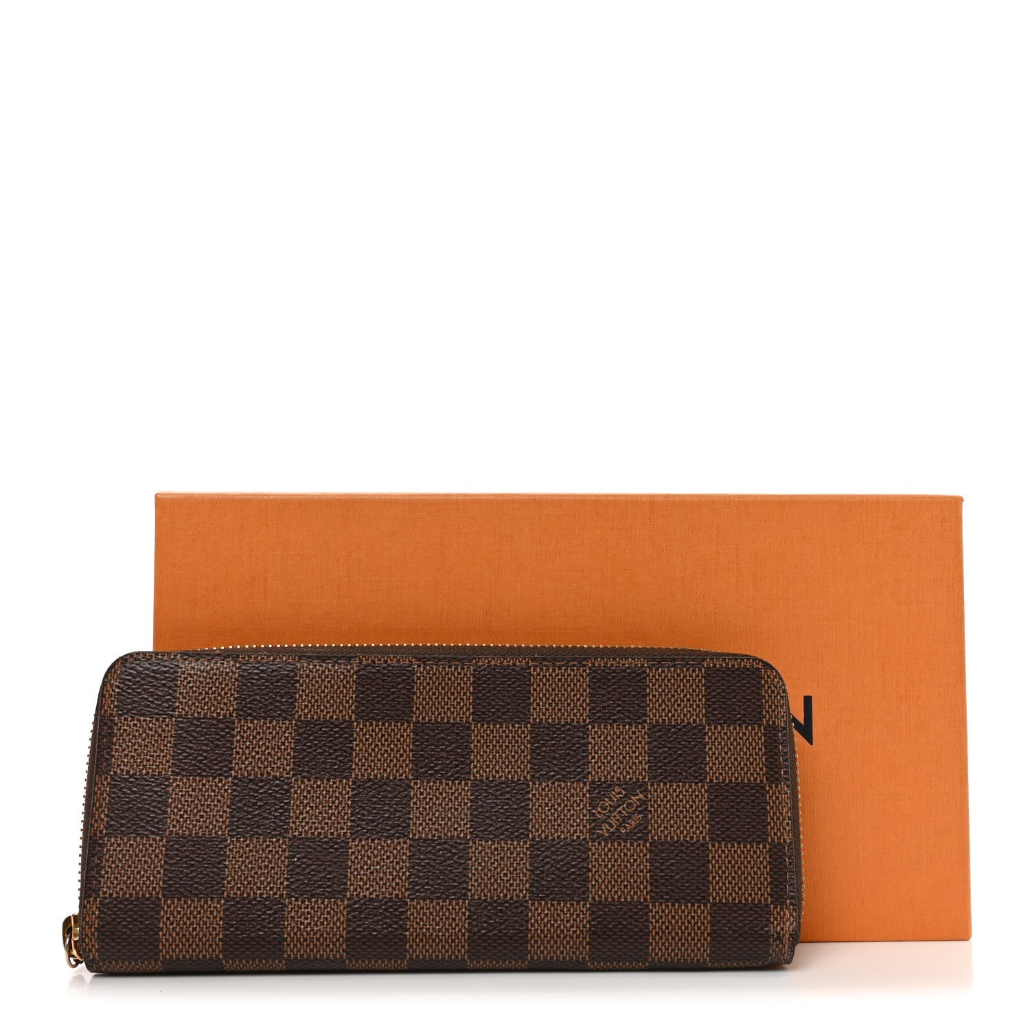 Damier Ebene Clemence Wallet Cherry