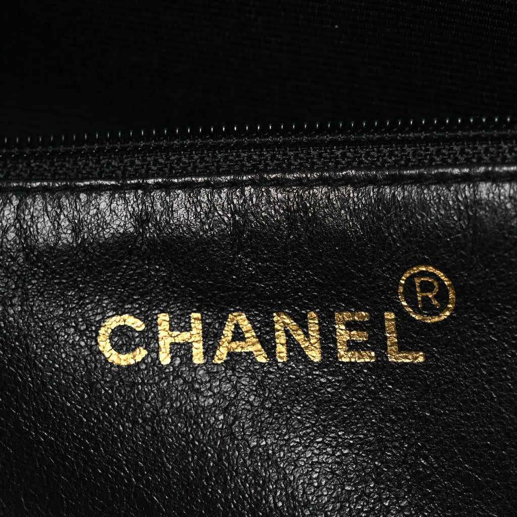 Caviar Large CC Shoulder Bag Black