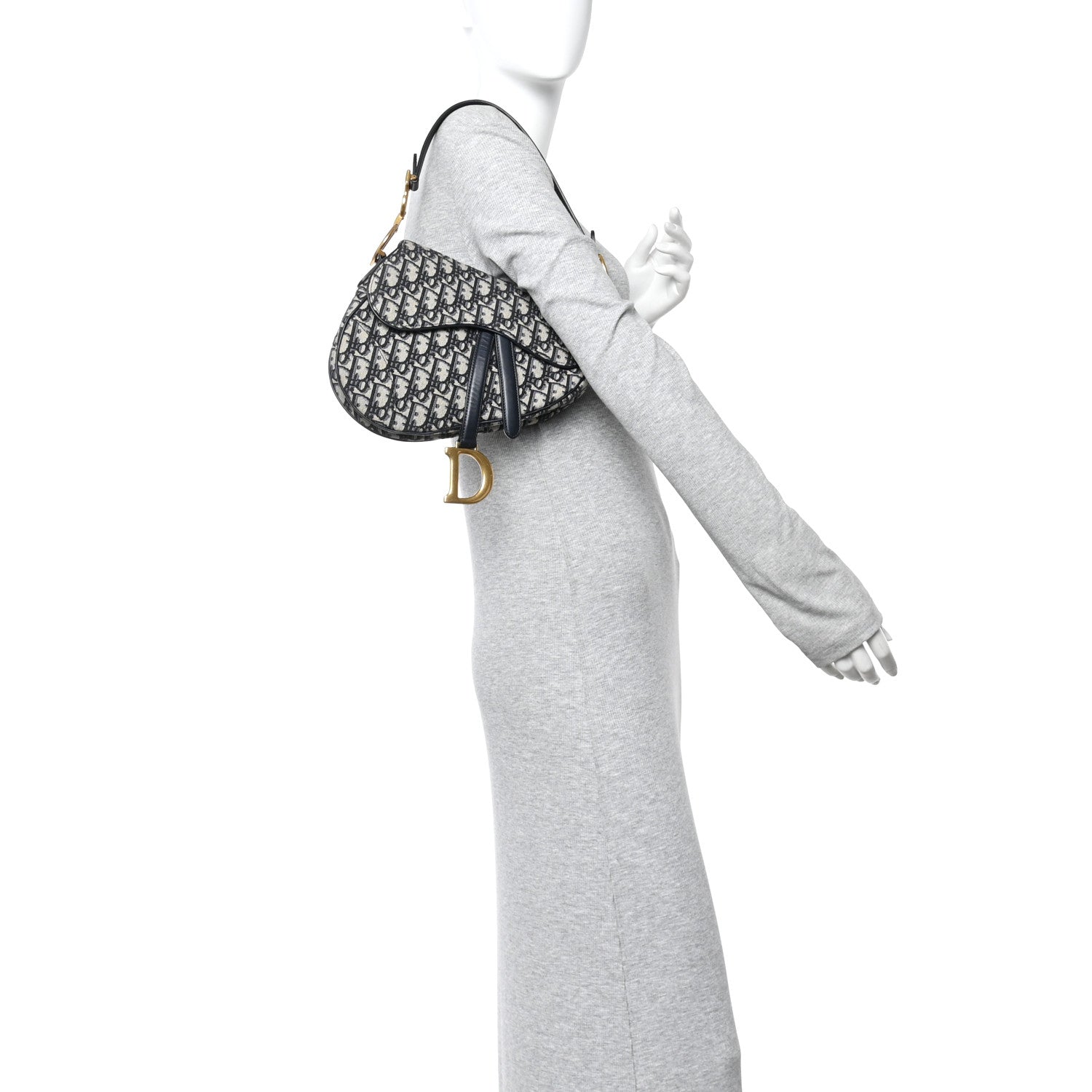 Oblique Saddle Bag Blue