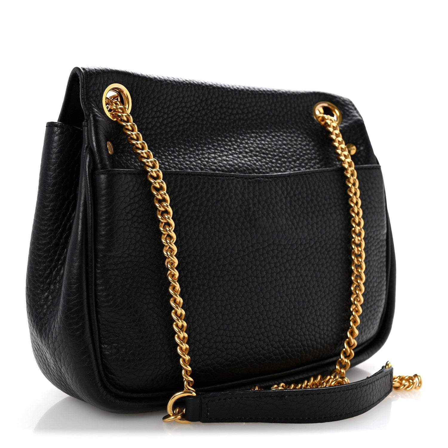 Heavy Grained Calfskin Darley Satchel Black