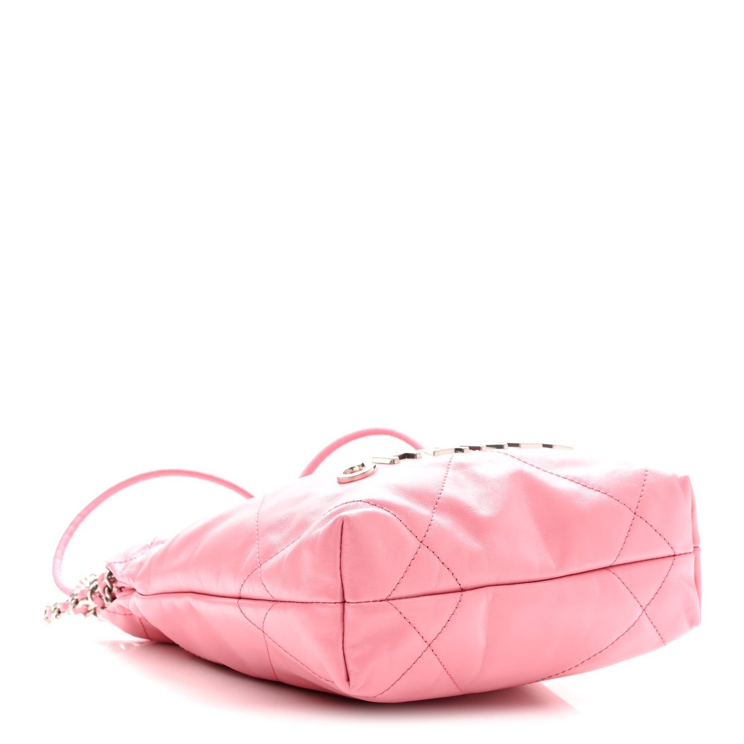 Shiny Calfskin Quilted Mini Chanel 22 Pink