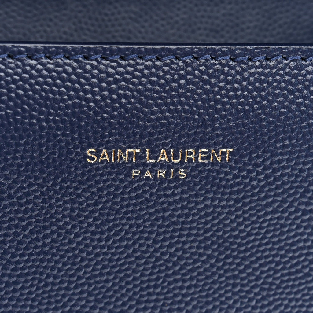 Grain de Poudre Mini Classic Monogram Cassandra Top Handle Blue Charron