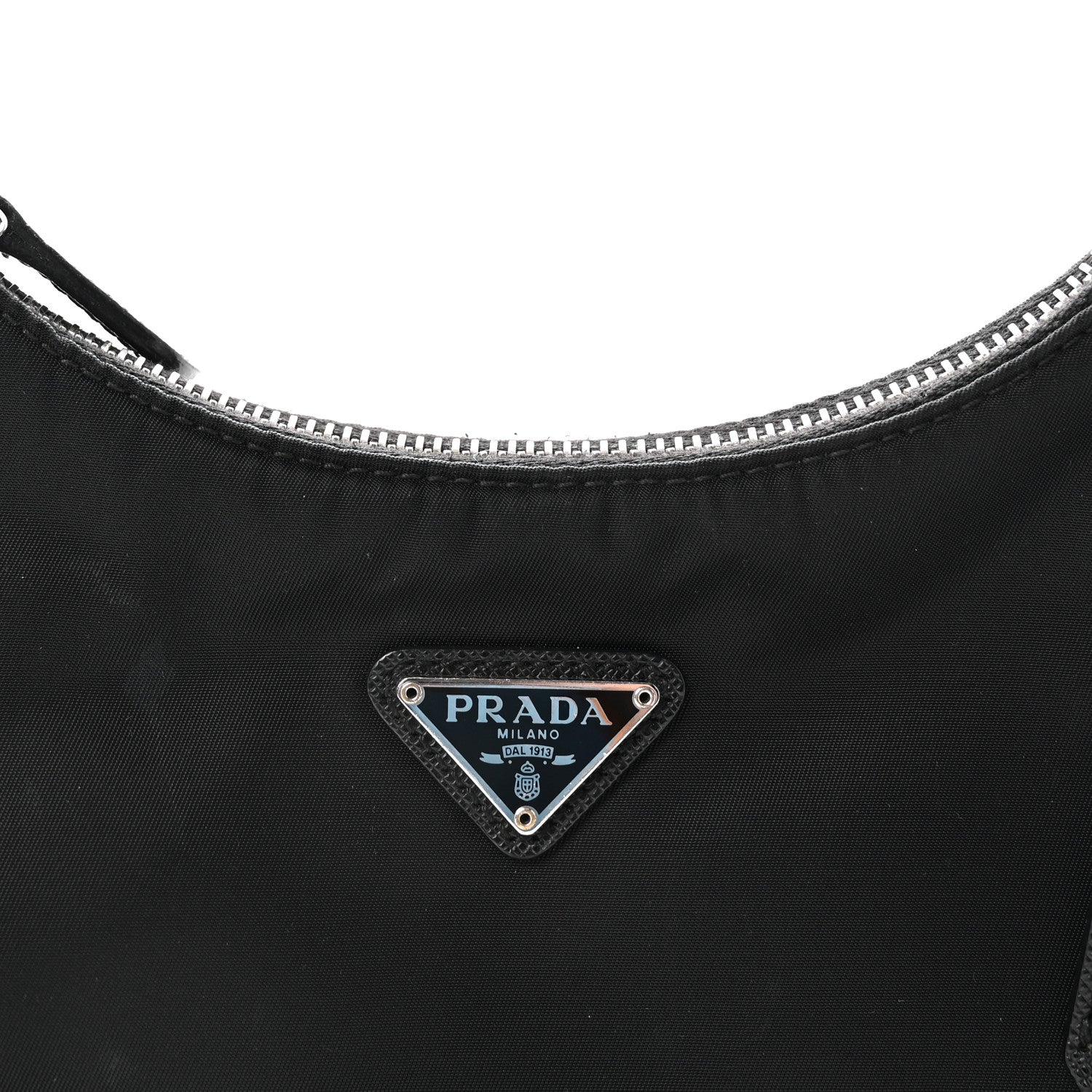 Tessuto Nylon Saffiano Mini Re-Edition 2005 Bag Black