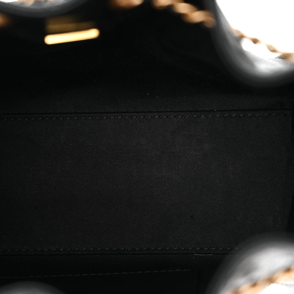 Caviar Quilted Mini Chanel 25 Handbag Black Black