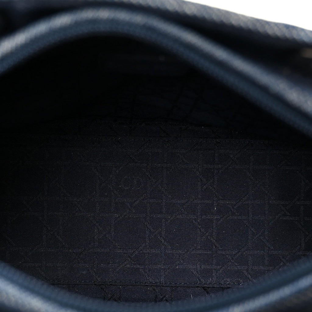 Denim Cannage Medium Lady Dior Blue Black Blue Black