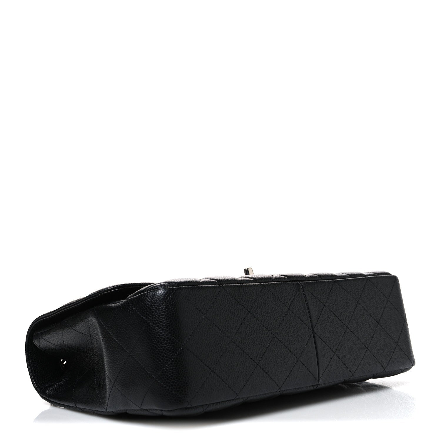 Caviar Quilted Jumbo Single Flap Black
