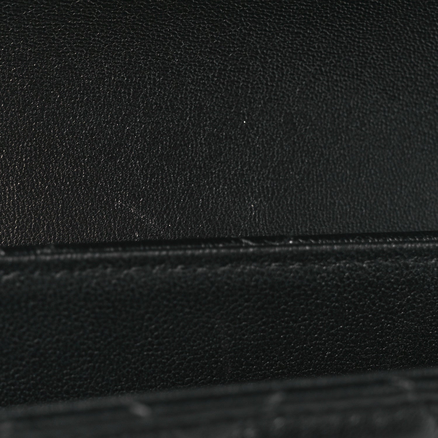 Lambskin Quilted Flap Clutch Black