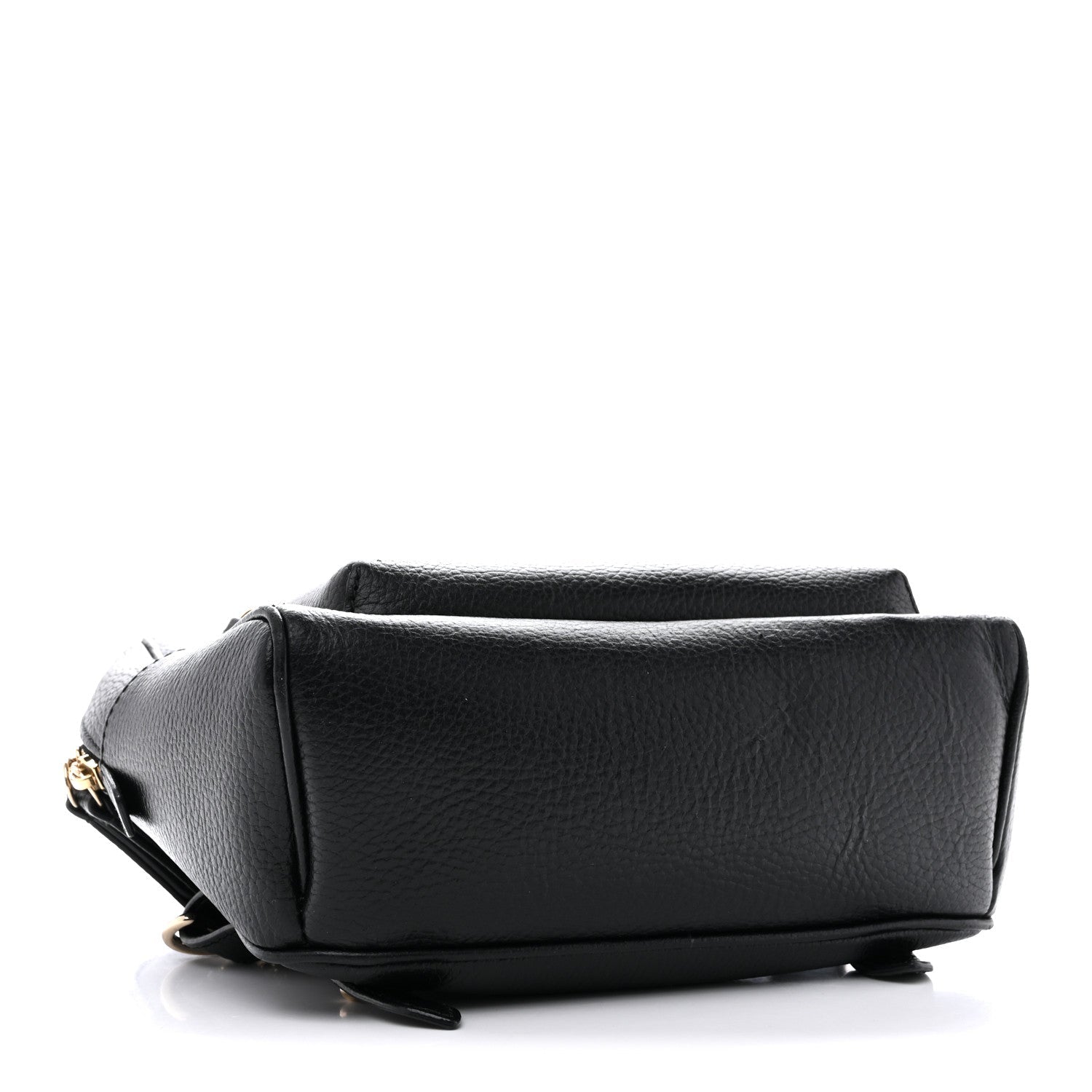 Pebbled Calfskin Soho Chain Backpack Black