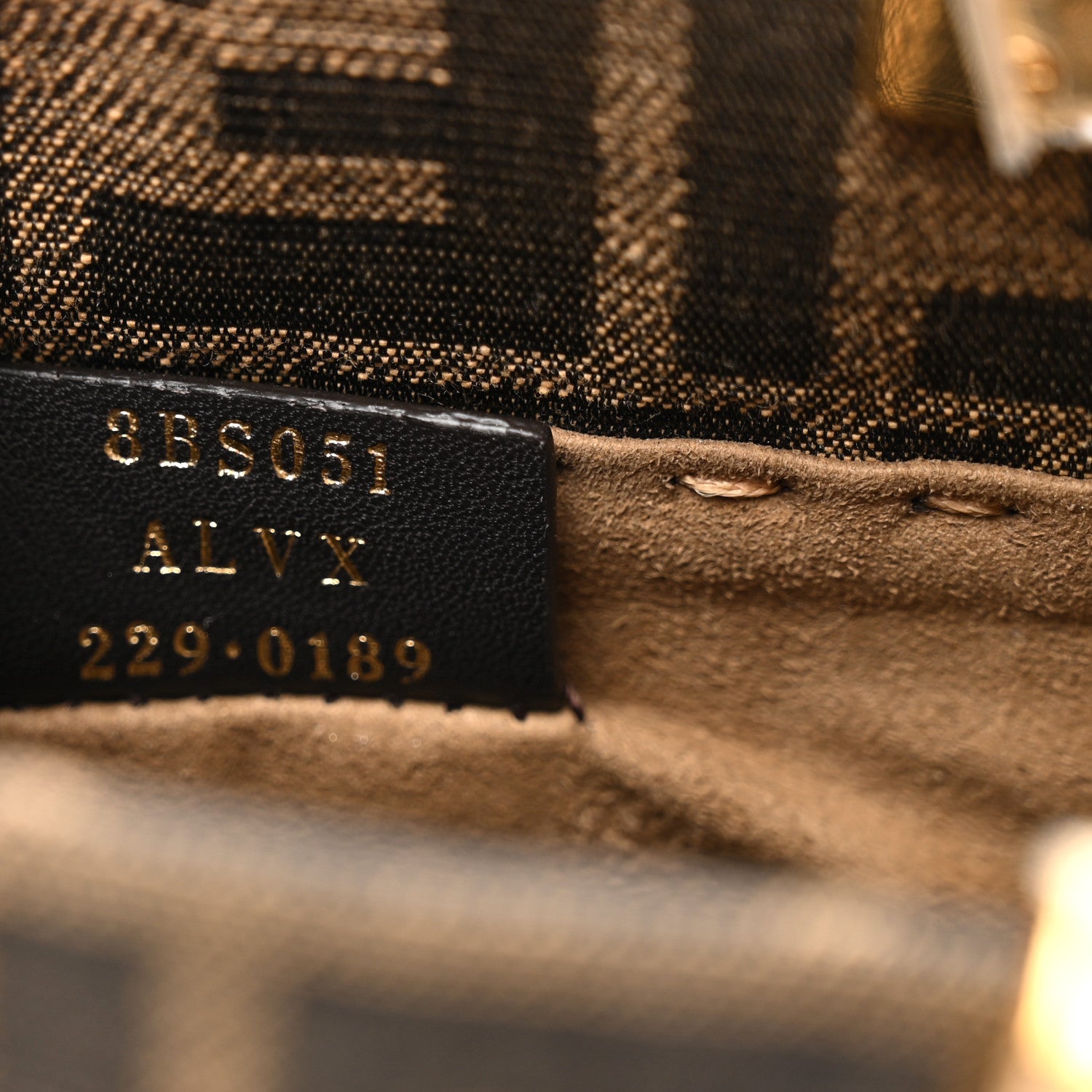 Fabric Jacquard Vitello King Plexiglass FF 1974 Mini Fendi Sunshine Shopper Tote Tobacco Moro Sand