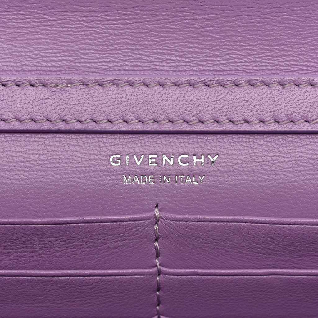 Box Calfskin Gradient Effect 4G Wallet on Chain Mauve