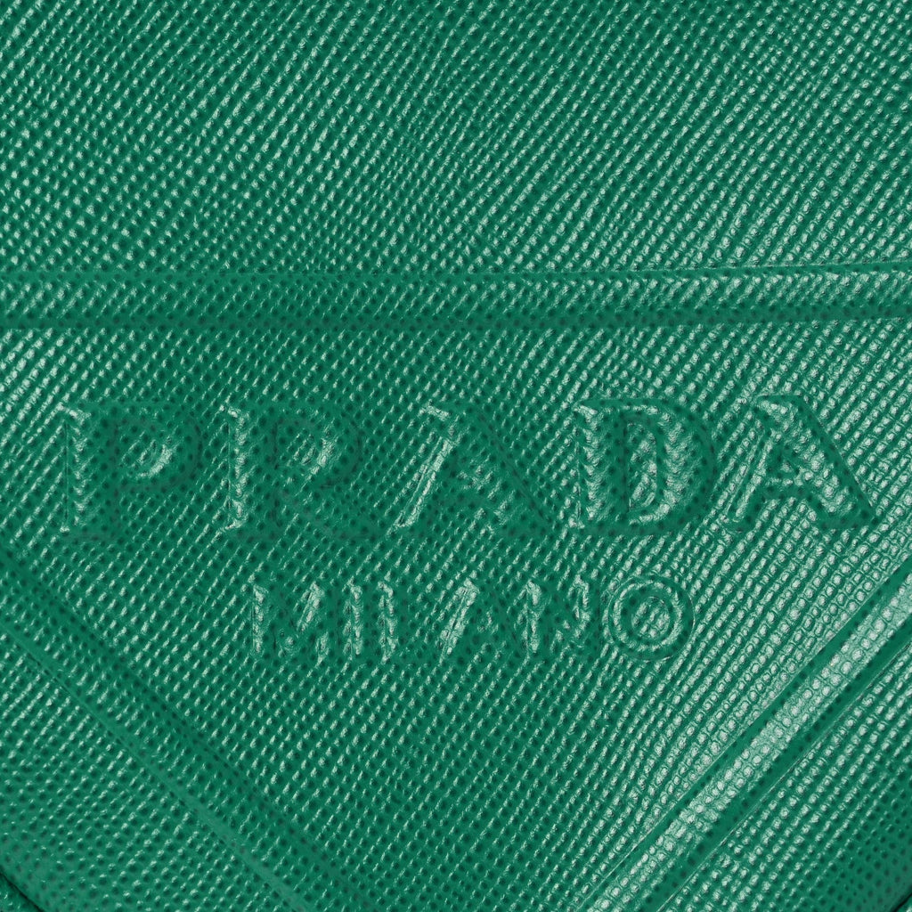 Saffiano Cuir Triangle Logo Embossed Triangle Shoulder Bag Mango