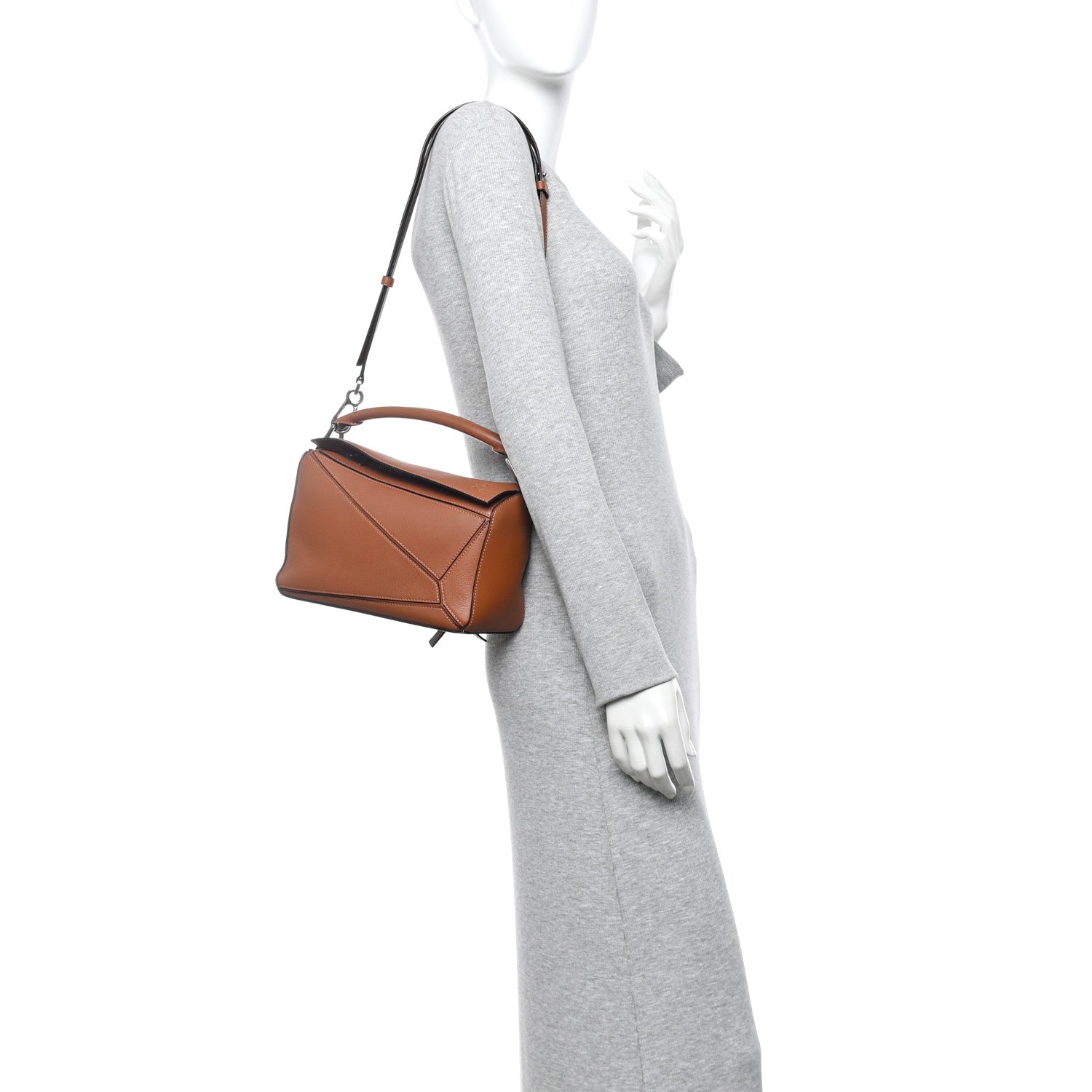 Calfskin Small Puzzle Bag Tan