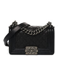 Caviar Quilted Small Boy Flap Black
