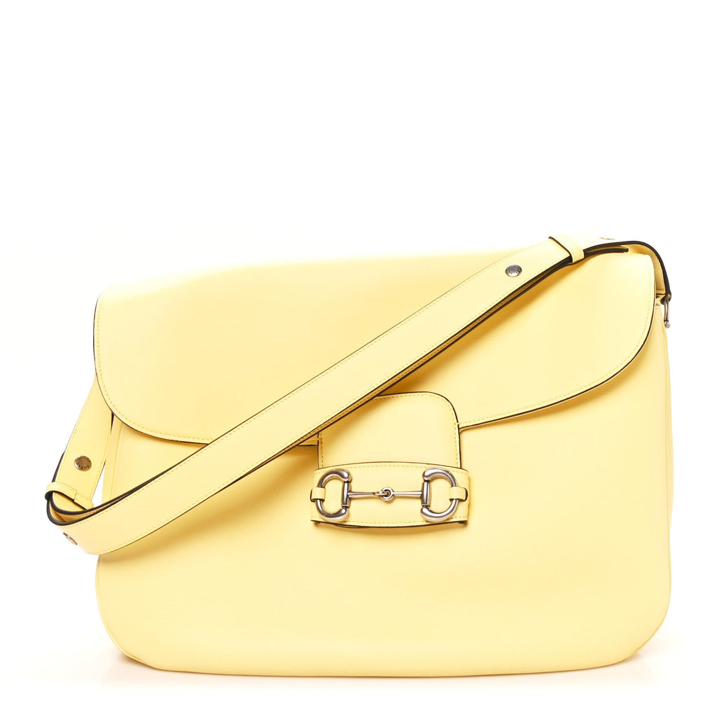 Calfskin Large Aura Horsebit 1955 Shoulder Bag Butter