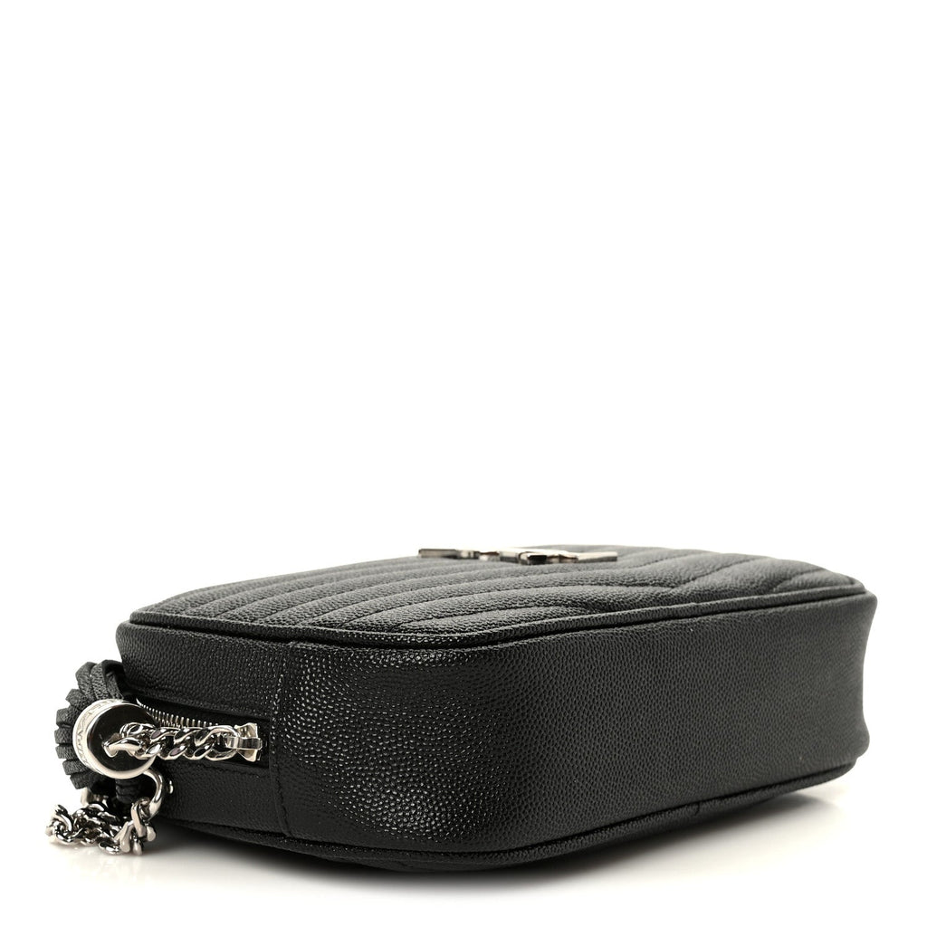 Grain De Poudre Matelasse Monogram Mini Lou Camera Bag Black