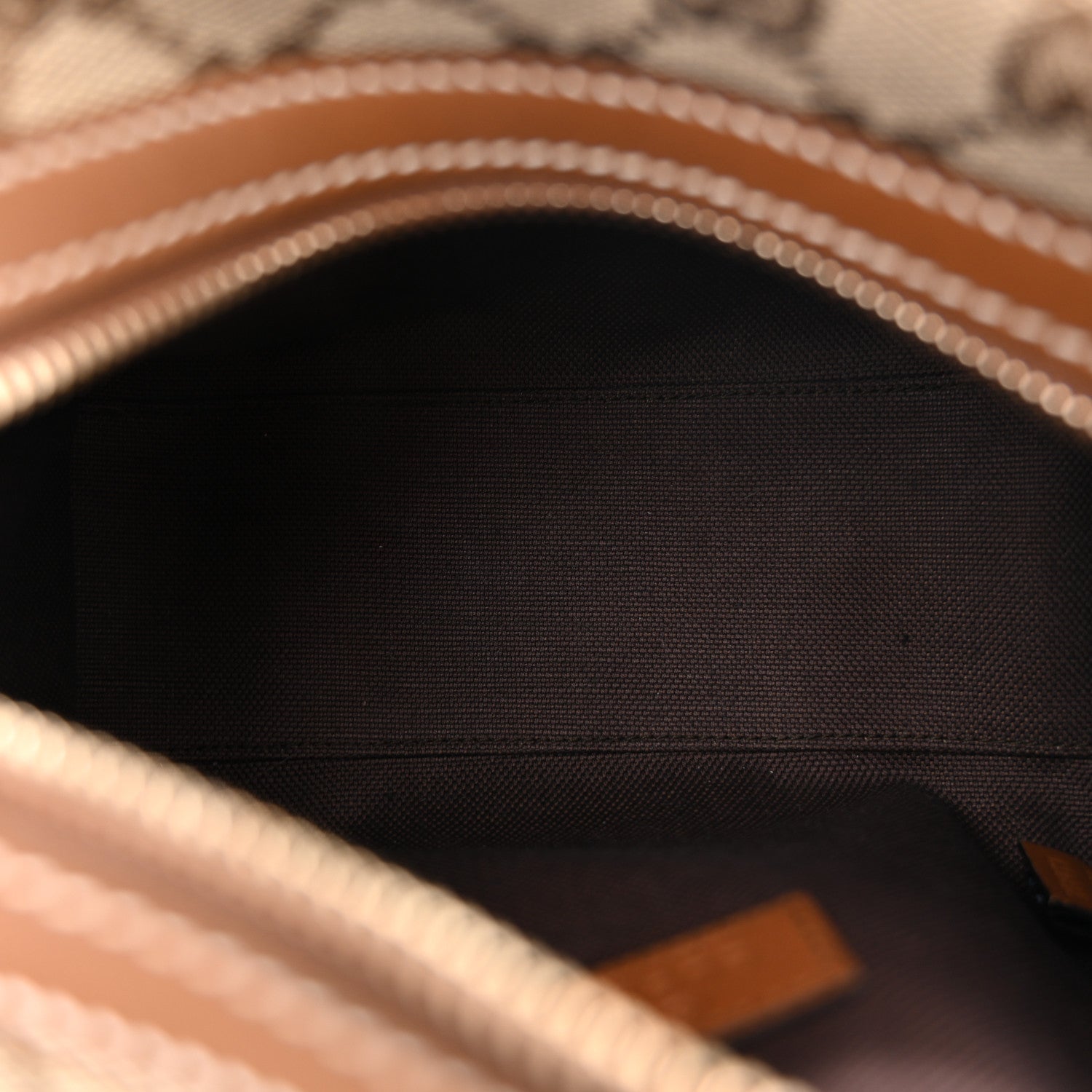 GG Supreme Web Mini GG Top Handle Bag Beige Ebony Dark Brown