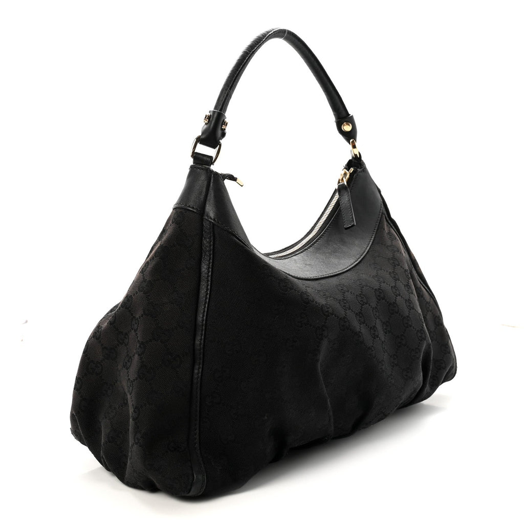 Monogram Large D Ring Hobo Black
