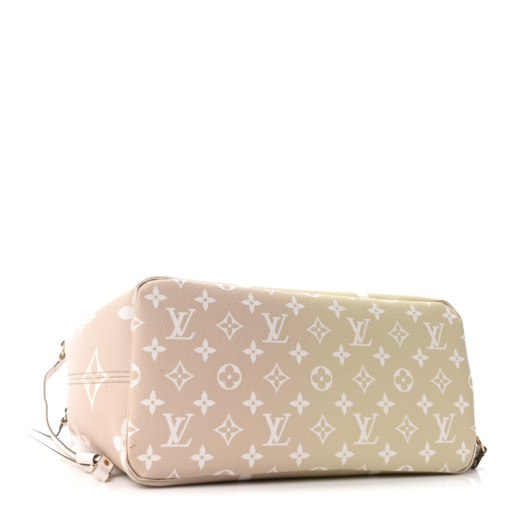 Monogram Giant Spring In The City Neverfull MM Sunset Kaki