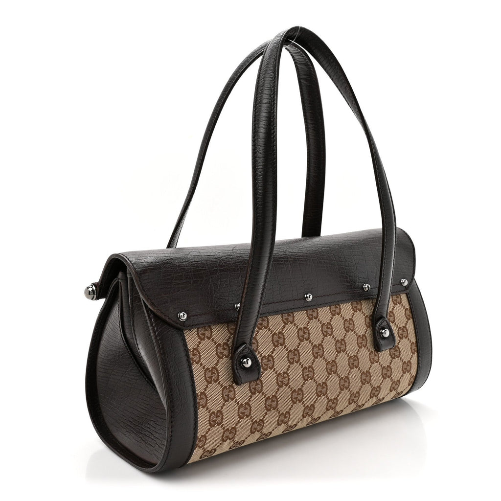 Monogram Bamboo Bullet Bag Dark Brown
