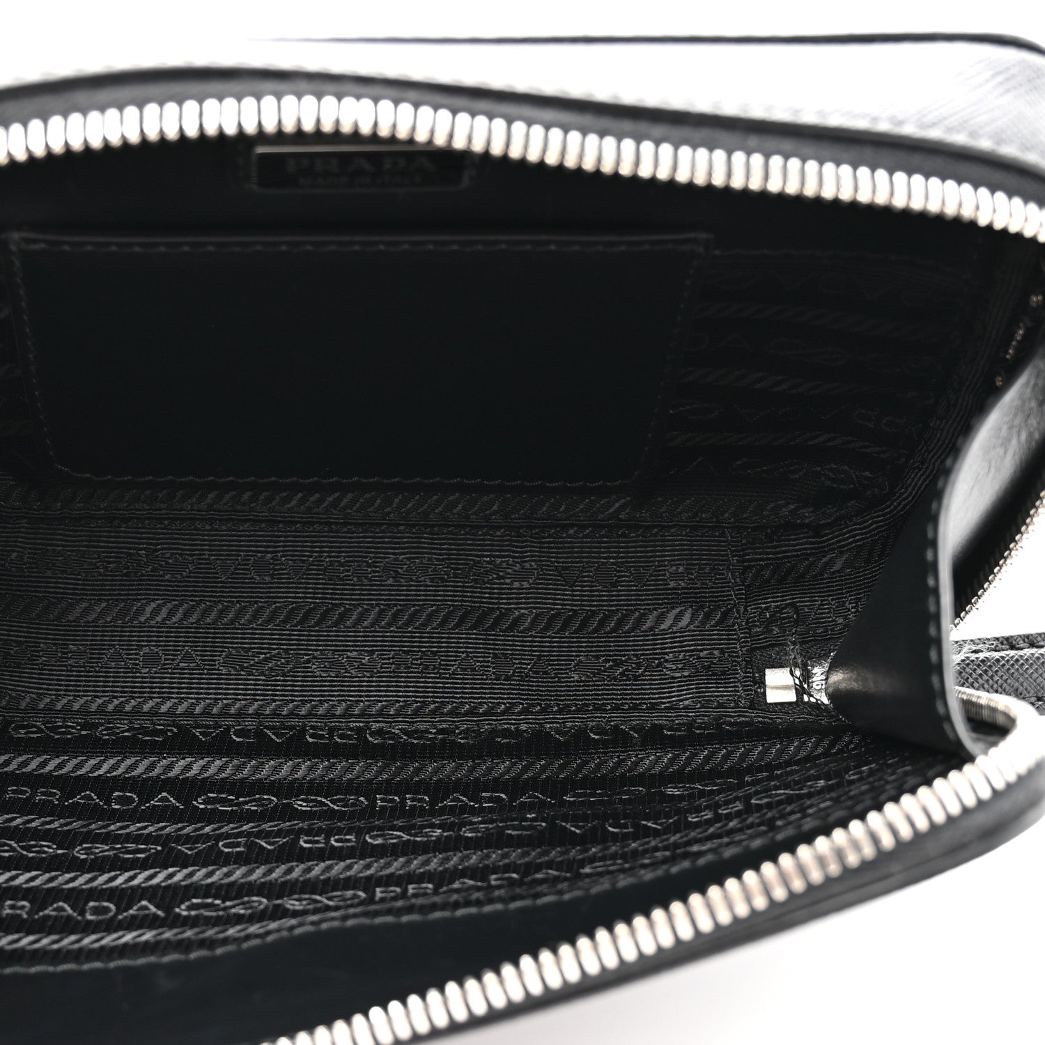 Saffiano Travel Small Brique Crossbody Bag Black