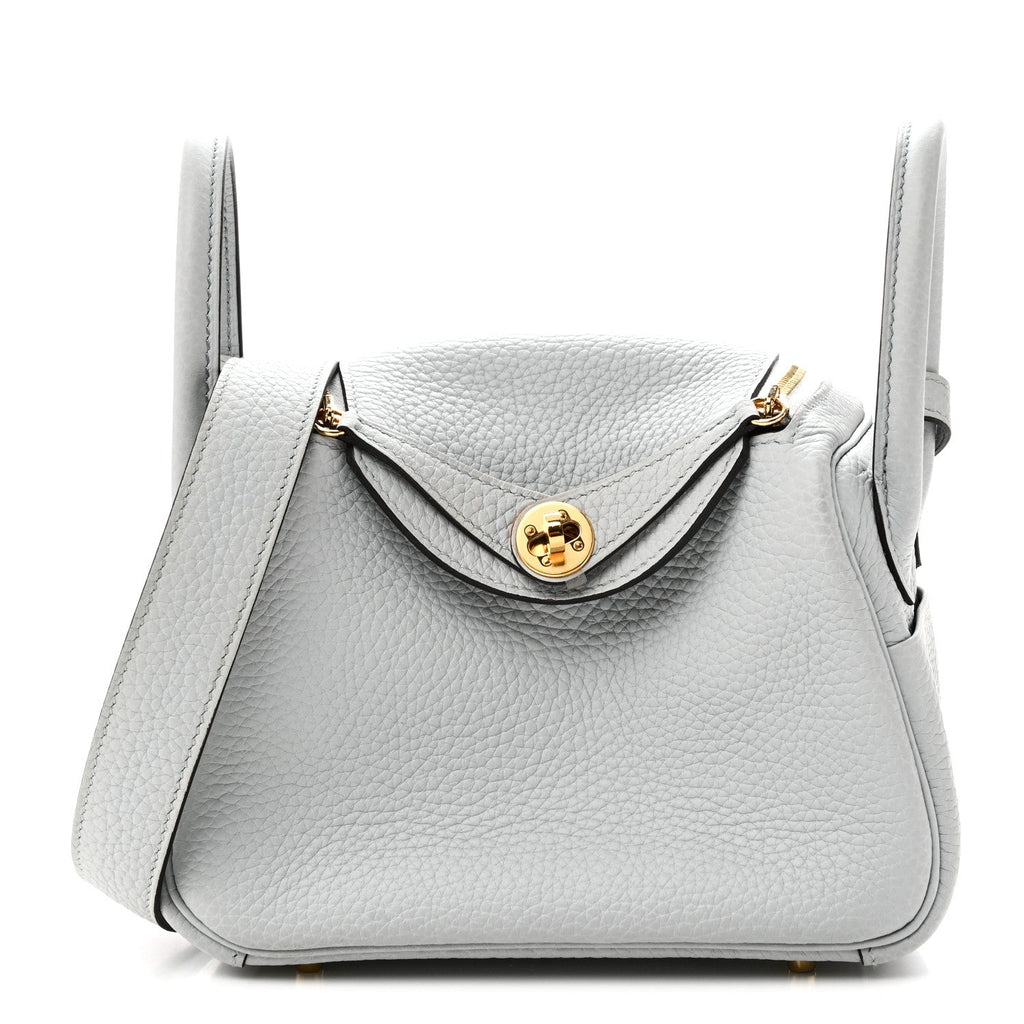 Taurillon Clemence Mini Lindy 20 Bleu Pale