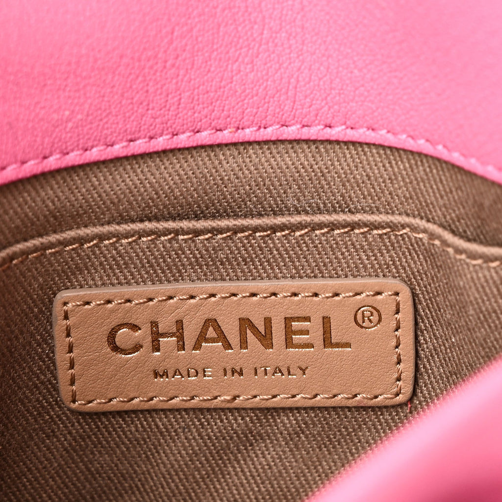 Goatskin Stitched Casual Trip Messenger Flap Pink