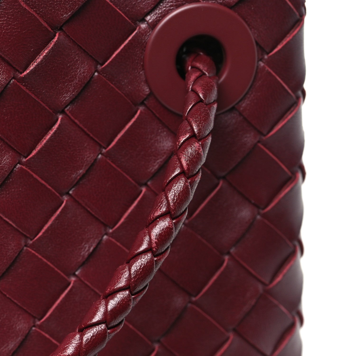 Nappa Intrecciato Small Andiamo Shoulder Bag Barolo